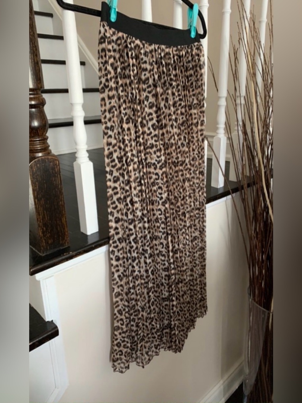 Leopard Print Cropped Palazzo Pants - Brown